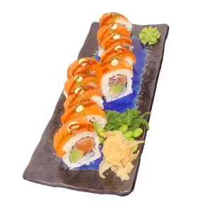 salmon fire roll