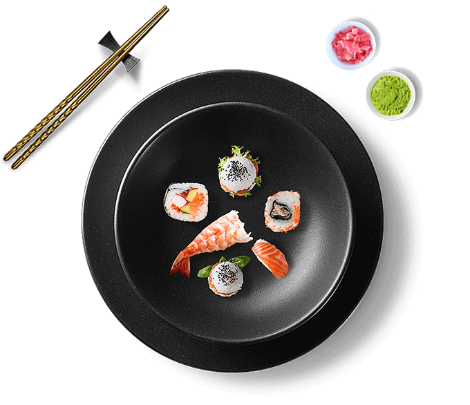 Sushi Landa 28 sushi plate dark
